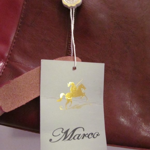 Marco New York Red Leather Bag - Picture 9 of 12